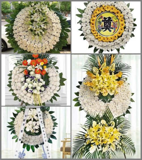 山东泰安新泰市东都镇柏角峪村花圈速递